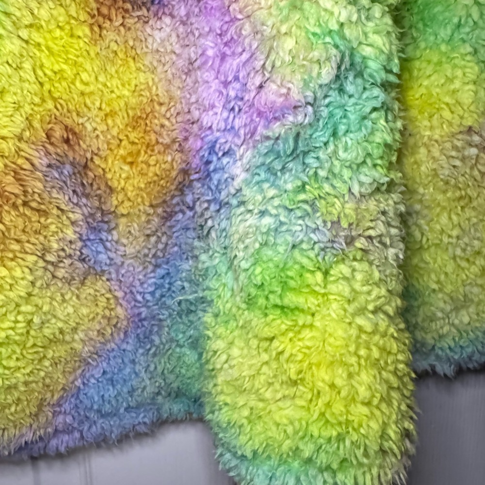 Haptics Colorful Tie Dye Fleece Pullover Size M - Picture 5 of 10